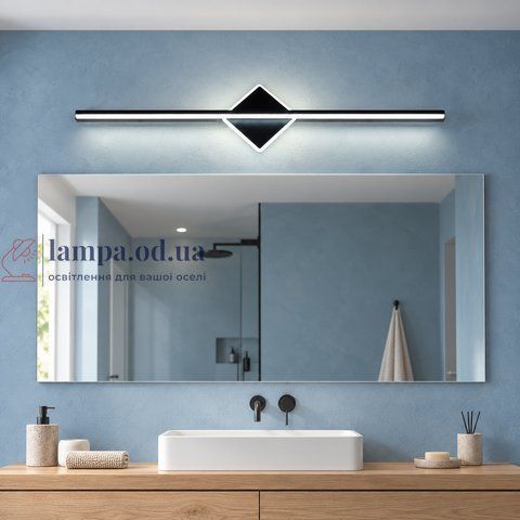 LED бра з лінійними променями Linisoln 7585-60, 15 Вт, чорний, 60 x 15 см 7585-60 фото