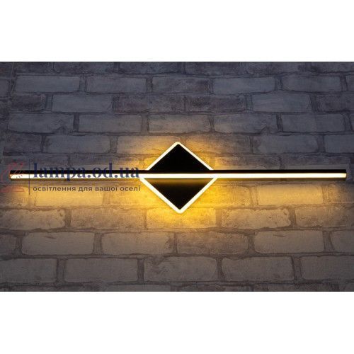 LED бра с линейными лучами Linisoln 7585-60, 15 Вт, черный, 60 x 15 см 7585-60 фото