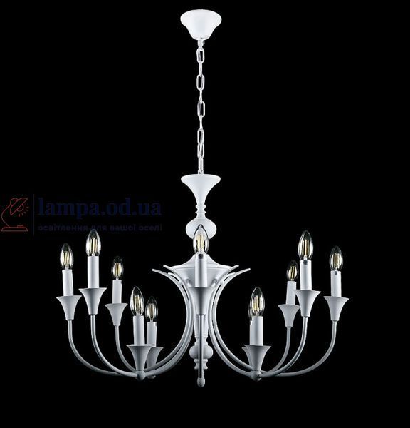 Люстра свічка Splendid Ray LK905/8+4, E14, біла, метал, сучасний стиль, висота 65-100 см, діаметр 75 см 30430907 фото