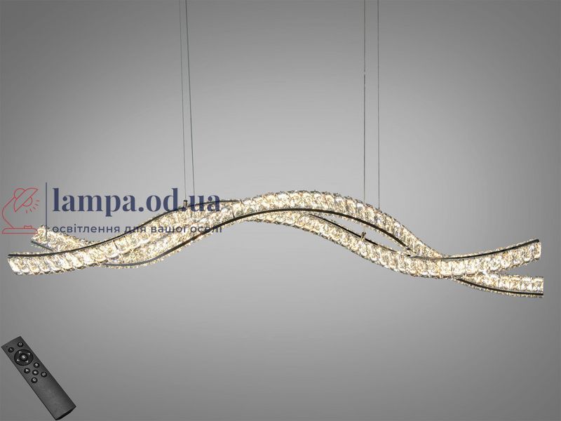Підвісна LED-люстра Diasha D8947/1200-2CH для кухні-студії, вітальні та спальні, хвиля, 85 W, 116 см, 15-25 m2 D8947/1200-2CH фото