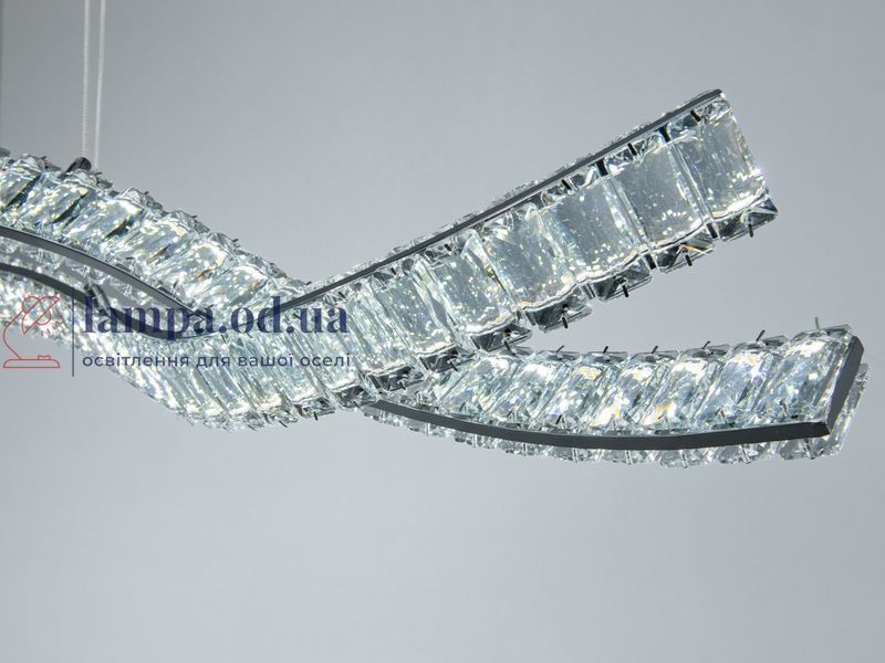 Підвісна LED-люстра Diasha D8947/1200-2CH для кухні-студії, вітальні та спальні, хвиля, 85 W, 116 см, 15-25 m2 D8947/1200-2CH фото
