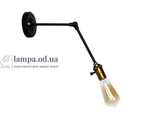 Настінний світильник Levistella 752WT1902-1, E27, 60W, чорний з золотим патроном, сучасний стиль для дому LVS04513 фото