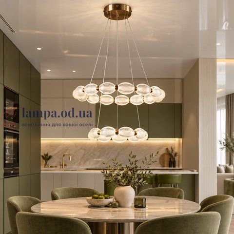 Люстра Splendid Ray L3583/600+400/2 LED (Copper), 114 Вт, 13-20 м&sup2; 30439258 фото