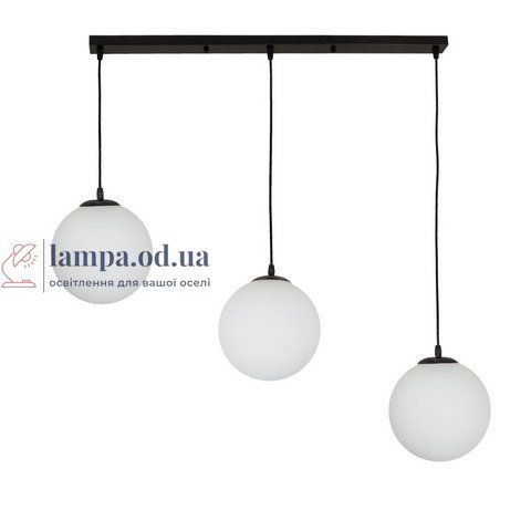 Светильник підвісний Levistella 756glass200F-3 BK+WH (700), 3xE27, чорний+білий, сучасний стиль LVS4146 фото