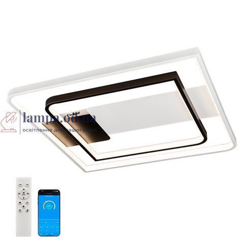 Люстра стельова LED Levistella 7871022, 64W, біло-чорна, з пультом, сучасний стиль для дому LVS5081 фото