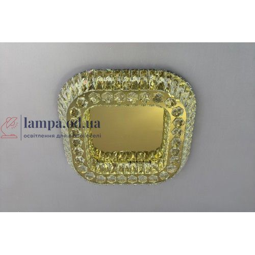 Стельова LED-люстра для вітальні Linisoln 3216-50*50 FG золото 140 Вт до 18 м 3216-50*50 FG фото