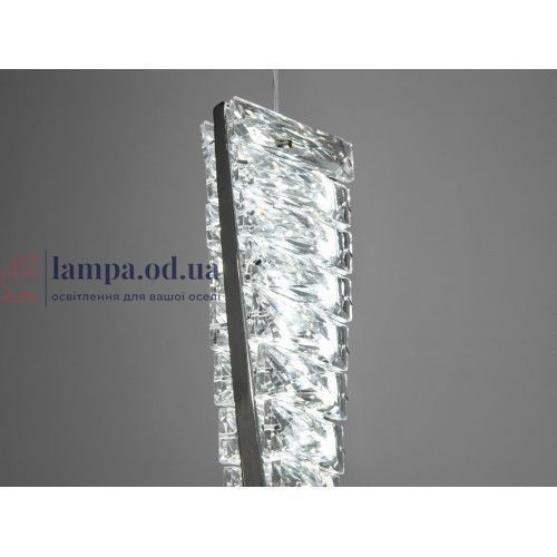 Сучасний настінний LED світильник кришталевий для коридору Linisoln 531-400B сріблястий 40 см LED 3 режими 531-400B фото