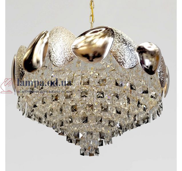 Кришталева люстра Artlight 8836/60GD, золото, 12 ламп E14, прозоре й димчасте скло, &Oslash;61,5 см, від 13-20 м&sup2; 8836/60GD фото