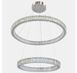 Двухъярусная хромированная хрустальная LED люстра-кольца Artlight 8219-70+50CH 8219-70+50CH фото 3