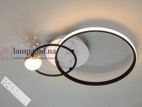 Потолочная люстра LED Diasha MX2986-2A WH+BK, 35Вт, белый+черный, диаметр 39 см, для коридора, спальни, кухни MX2986-2A WH+BK фото