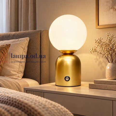 LED настільна лампа Levistella 795LTA65 GOLD, сенсорна, золотистий LVS7378 фото