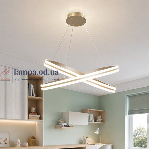 Дизайнерська LED люстра MD78099/80+60CF Artlight з кільцями, що перетинаються. MD78099/80+60CF фото