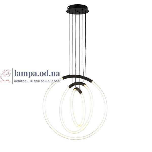 Потолочная люстра LED Levistella 7812022 (300+400+500) BK, 30W, черный, современный стиль, диаметр 300+400+500 мм LVS6119 фото