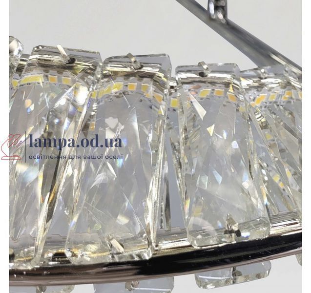 Потолочная хрустальная LED-люстра Artlight 562/500CH со спиральным кольцом, хром, 58 Вт, от 10-18 м&sup2; 562/500CH фото