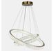 Золота кришталева LED люстра з двох переплетених каблучок Artlight 8219-70+50GD 8219-70+50GD фото 5