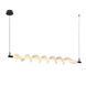 Люстра LED Levistella 7813089 (1200) BK, 16W, 3000K, чорний метал, стельова для стелі LVS6135 фото 2