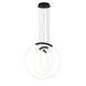Потолочная люстра LED Levistella 7812022 (300+400+500) BK, 30W, черный, современный стиль, диаметр 300+400+500 мм LVS6119 фото 2