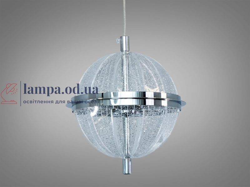 Одинарный LED подвес Diasha 5030/1CH сфера хром 14 Вт хрусталь 5030/1CH фото