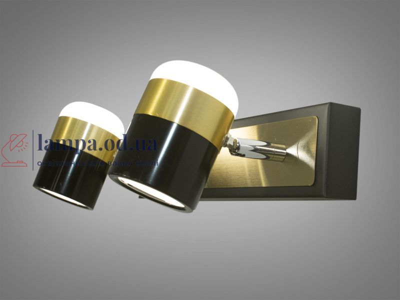 Подсветка для зеркал Diasha 5970/2, 8W, латунь, LED, 2 лампы, IP20, 30 см, современный стиль 5970/2 фото