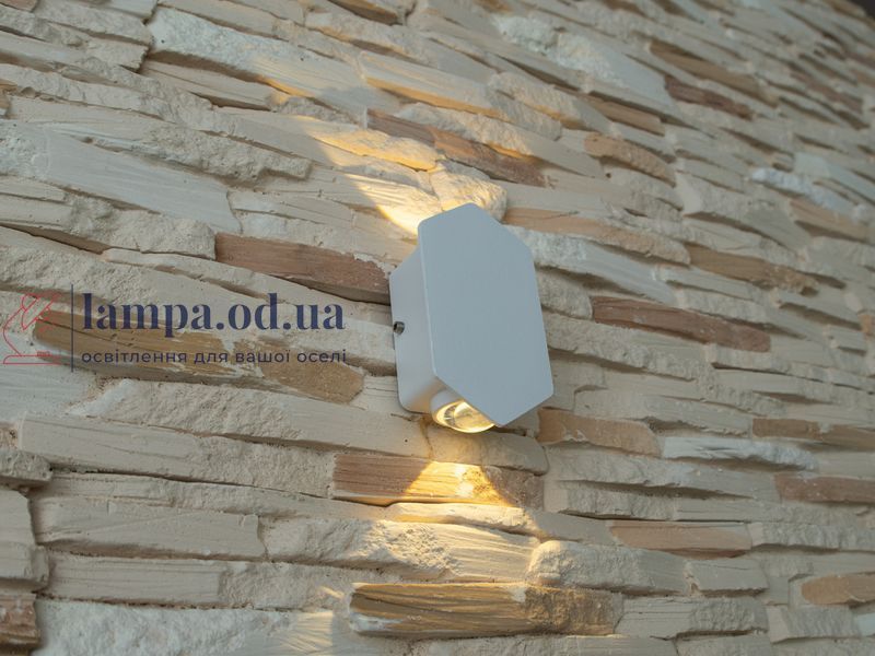 Фасадный светильник LED Diasha HS8163-2W-WH, 2W, IP67, металл, Loft стиль HS8163-2W-WH фото