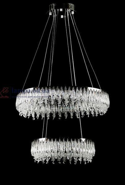 Світлодіодна люстра Splendid Ray L7068/400+600/2 LED (CH+Clear) 30436293 фото
