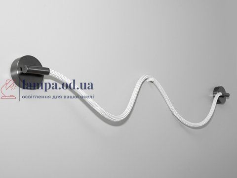 Светильник настенный LED Diasha 9601-BHR Мотузка 18W, 990 лм, черный хром, современный стиль для интерьера 9601-BHR фото