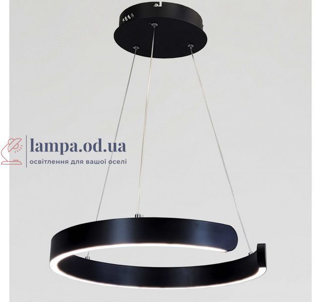 Светодиодная подвесная люстра Artlight 2462/400BK с разомкнутым черным кольцом, 30W 2462/400BK фото