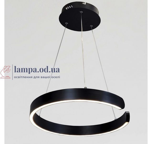 Светодиодная подвесная люстра Artlight 2462/400BK с разомкнутым черным кольцом, 30W 2462/400BK фото