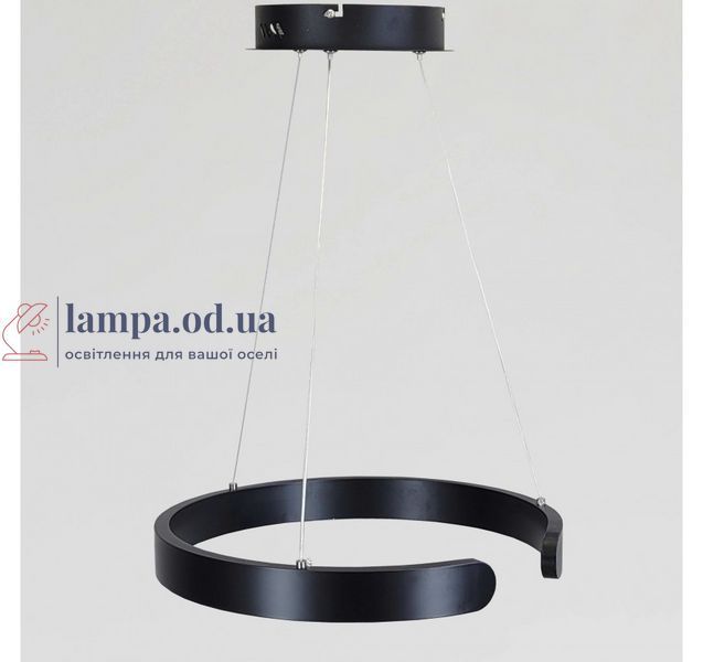 Светодиодная подвесная люстра Artlight 2462/400BK с разомкнутым черным кольцом, 30W 2462/400BK фото