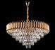Люстра хрустальная Splendid Ray L9001-800/12, 12 ламп, 90 см, золото, белый, металл, хрусталь