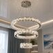 Подвесная LED-люстра Diasha 7896/600+400+200CH с тремя хрустальными кольцами, пультом, 70 W, CH, 59 см, 12-20m2 7896/600+400+200CH фото 1