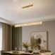 Лінійна золота LED люстра Artlight 88031/L1000GD довжиною 97 см з прозорим декором та 3 режимами 33W 88031/L1000GD фото 1