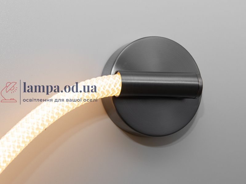 Світильник настінний LED Diasha 9601-BHR Мотузка 18W, 990 лм, чорний хром, сучасний стиль для інтер'єру 9601-BHR фото