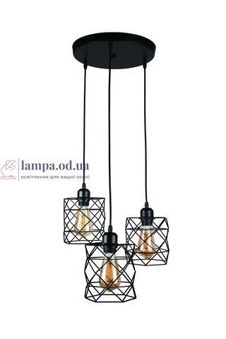 Подвесной светильник Levistella 756PR105F-3 BK (300), E27, черный металл, стиль лофт LVS2738 фото
