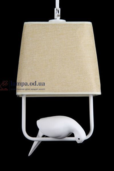 Люстра стельова Splendid Ray L29525/1, E27, 40Вт, 3000K, білий/бежевий метал/тканина/кераміка, сучасний стиль для дому 30341975 фото