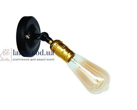 Настенное бра Levistella 752WA3302-1, E27, 60W, черный металл с золотым патроном, современный стиль для дома LVS03923 фото
