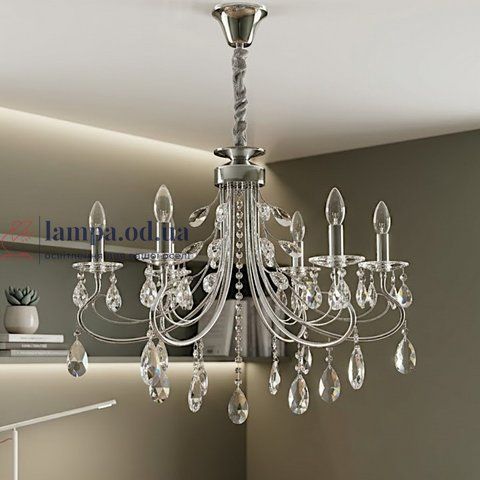 Класична люстра-свічі Splendid Ray L9027/6 (Silver) на 6 ламп E14 30421554 фото