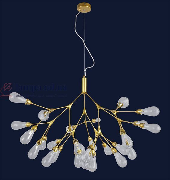 Потолочная люстра Levistella 918LP268-27 GD+CL, 27 ламп G4, золотой, прозрачное стекло, современный стиль LVS3529 фото