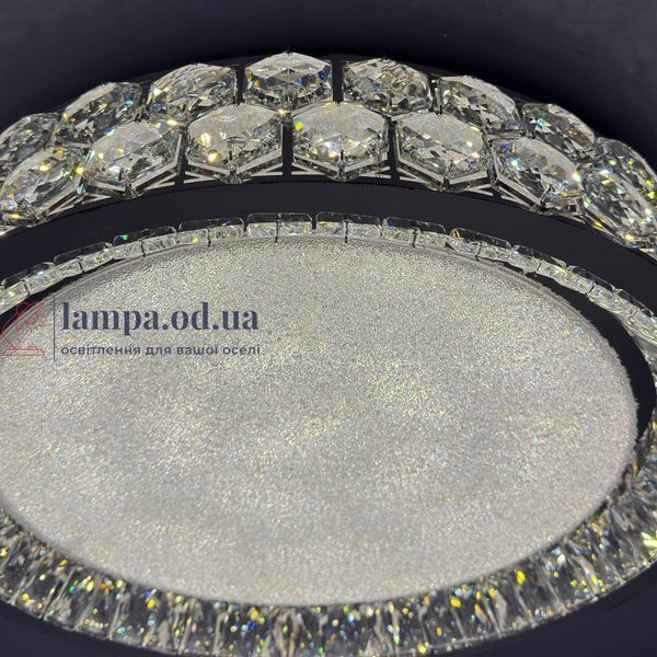 Стильная потолочная LED-люстра для гостиной Linisoln 3218-500 CH хром 140Вт до 18 м&sup2; 3218-500 CH фото