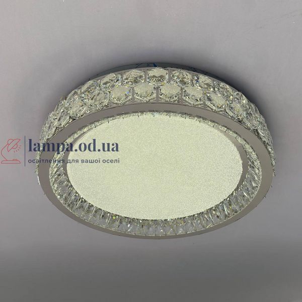 Стильная потолочная LED-люстра для гостиной Linisoln 3218-500 CH хром 140Вт до 18 м&sup2; 3218-500 CH фото