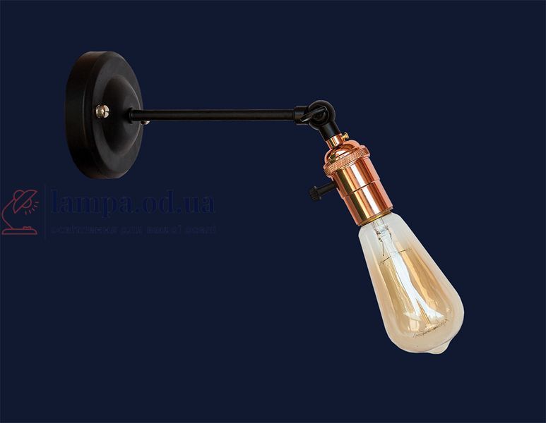 Бра настінне Levistella 752WD1906-1, E27, 60W, чорний, рожеве золото, сучасний стиль для дому LVS04119 фото