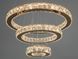 Люстра LED Diasha 7201-8A/580+400+200G кільцева, 66W, золото, регульована висота, пульт ДУ, IP20, сучасний стиль для дому 7201-8A/580+400+200G фото 2