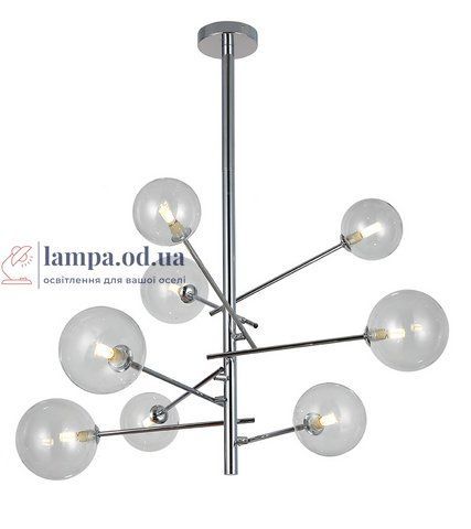 Потолочная люстра Levistella 761LLP01-8 CR+CL, G9, металл, стекло, современный стиль, модерн LVS3576 фото