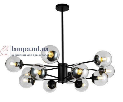 Люстра молекула Levistella 7526033-12 BK+CL LVS2481 фото