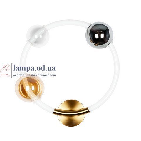 Бра настінне LED Levistella 788W39344 AB+CL+AM+SM, 12W, 4000K, бронзовий, скло, сучасний стиль для дому LVS5472 фото