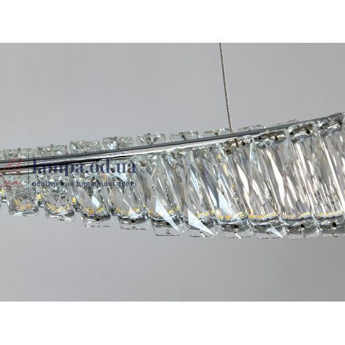 Светодиодная подвесная люстра Linisoln 6105-80&times;60&times;40 CH с хрусталем, хром, 150 Вт, с пультом и диммером 6105-80*60*40 CH фото