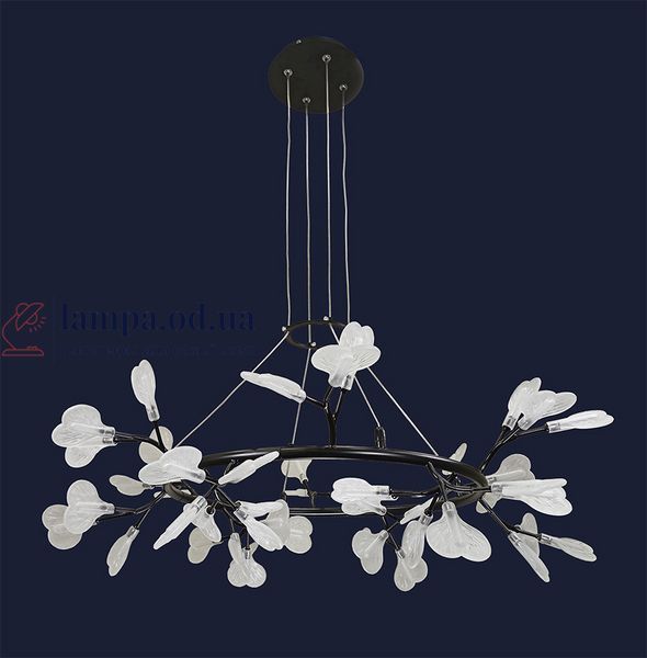 Люстра LED Levistella 918LP271-48 BK+CL, 48W, чорний/прозорий, сучасний стиль для дому LVS3925 фото
