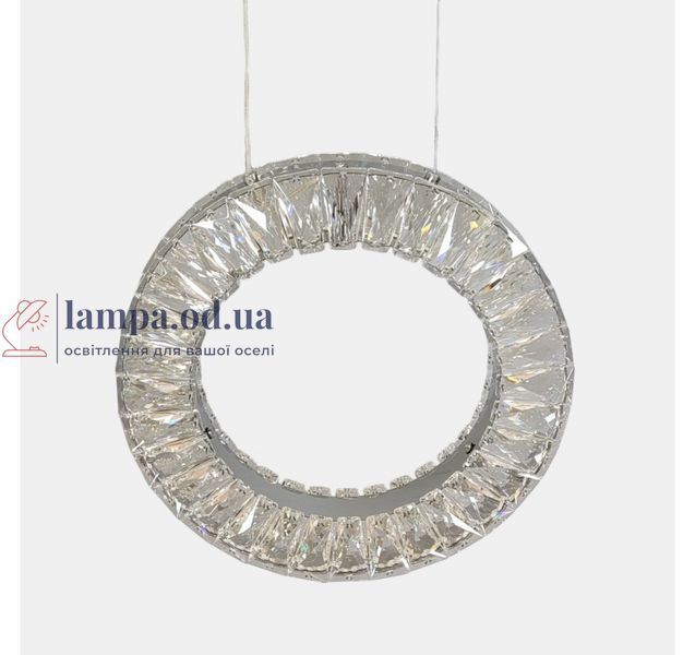 Одинарний кришталевий LED-підвіс Artlight 7270/201CH кільце, хром, 23 Вт 7270/201CH фото