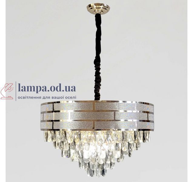 Большая хрустальная подвесная люстра Artlight 884611/600, золото, 12 ламп E14, &Oslash;59,5 см, от 13-20 м&sup2; 884611/600 фото