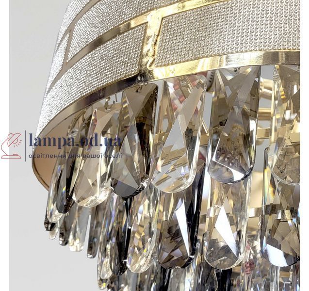 Большая хрустальная подвесная люстра Artlight 884611/600, золото, 12 ламп E14, &Oslash;59,5 см, от 13-20 м&sup2; 884611/600 фото